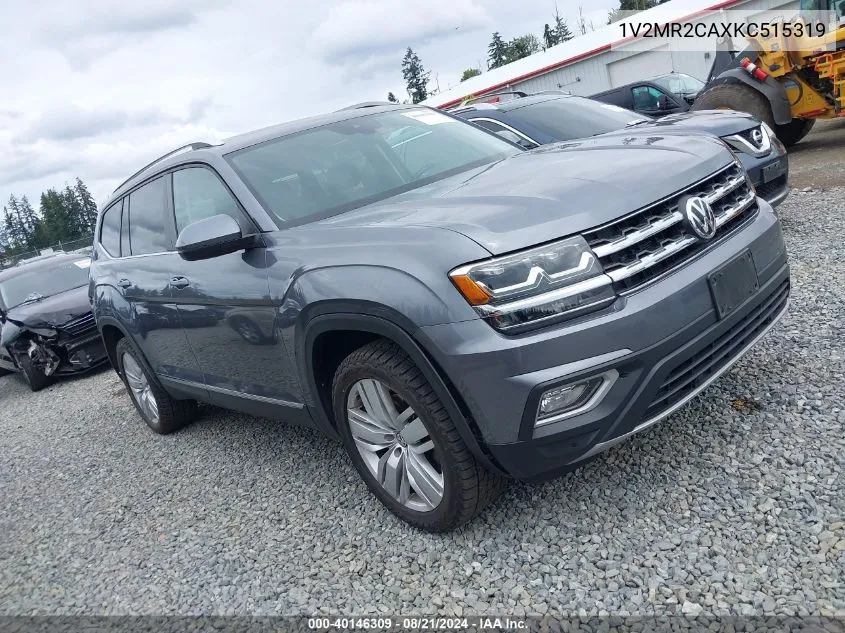 2019 Volkswagen Atlas 3.6L V6 Sel VIN: 1V2MR2CAXKC515319 Lot: 40146309