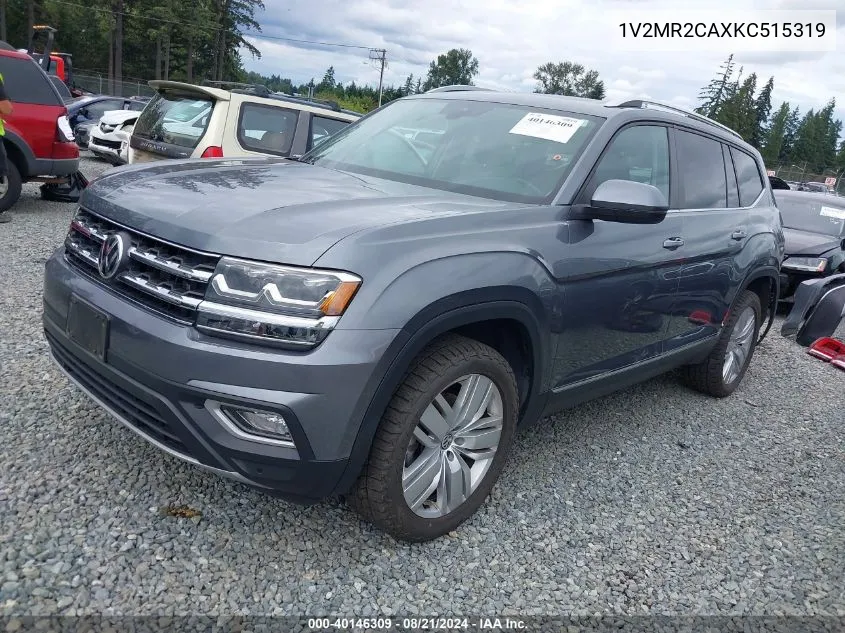 1V2MR2CAXKC515319 2019 Volkswagen Atlas 3.6L V6 Sel