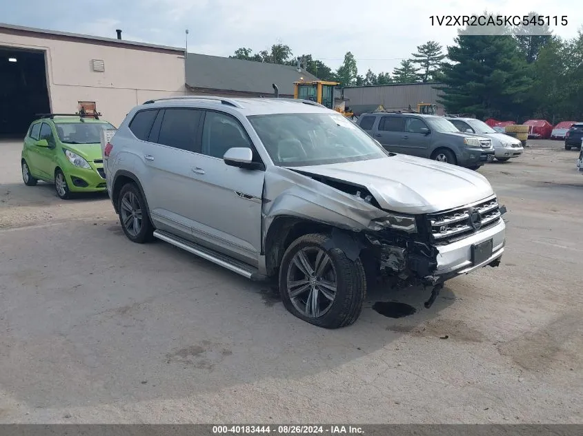 2019 Volkswagen Atlas 3.6L V6 Se W/Technology R-Line VIN: 1V2XR2CA5KC545115 Lot: 40183444