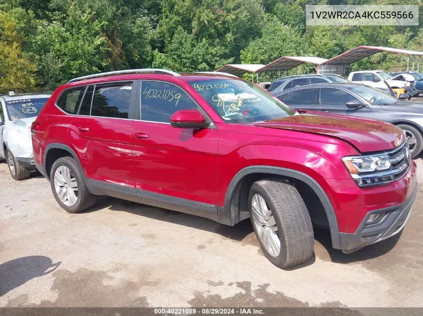 2019 Volkswagen Atlas 3.6L V6 Se W/Technology VIN: 1V2WR2CA4KC559566 Lot: 40221059