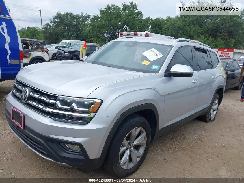 2019 Volkswagen Atlas 3.6L V6 Se W/Technology VIN: 1V2WR2CA5KC544655 Lot: 40248991