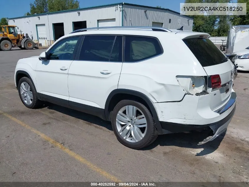 2019 Volkswagen Atlas 3.6L V6 Se W/Technology VIN: 1V2UR2CA4KC518250 Lot: 40252592