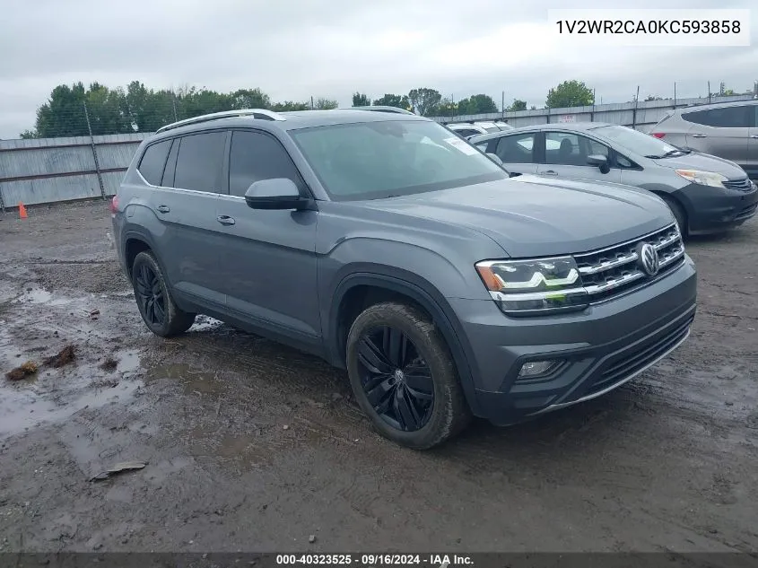 2019 Volkswagen Atlas 3.6L V6 Se W/Technology VIN: 1V2WR2CA0KC593858 Lot: 40323525