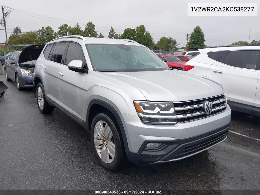 2019 Volkswagen Atlas 3.6L V6 Se W/Technology VIN: 1V2WR2CA2KC538277 Lot: 40349535