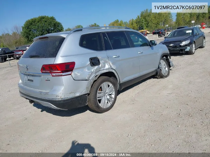 2019 Volkswagen Atlas Sel VIN: 1V2MR2CA7KC607097 Lot: 40369389