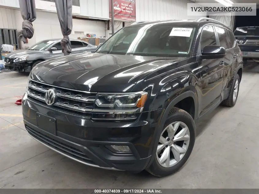 2019 Volkswagen Atlas 3.6L V6 Se W/Technology VIN: 1V2UR2CA3KC523066 Lot: 40374839