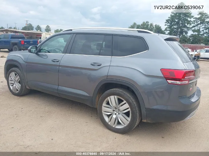 2019 Volkswagen Atlas 3.6L V6 Se W/Technology VIN: 1V2UR2CA8KC539067 Lot: 40376645