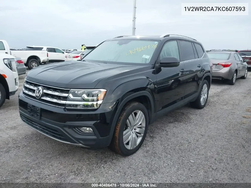 2019 Volkswagen Atlas Se VIN: 1V2WR2CA7KC607593 Lot: 40486475