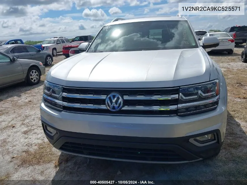 2019 Volkswagen Atlas Sel Premium VIN: 1V2NR2CA9KC525571 Lot: 40505427