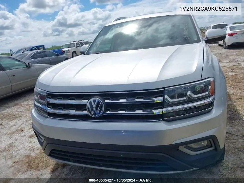 2019 Volkswagen Atlas Sel Premium VIN: 1V2NR2CA9KC525571 Lot: 40505427