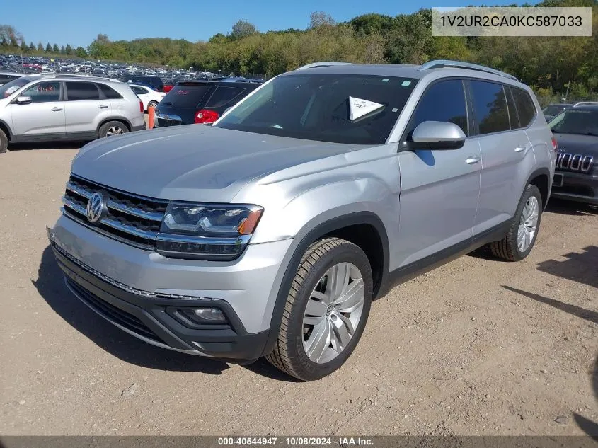 2019 Volkswagen Atlas 3.6L V6 Se W/Technology VIN: 1V2UR2CA0KC587033 Lot: 40544947