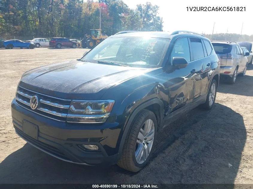 2019 Volkswagen Atlas 3.6L V6 Se W/Technology VIN: 1V2UR2CA6KC561821 Lot: 40590199