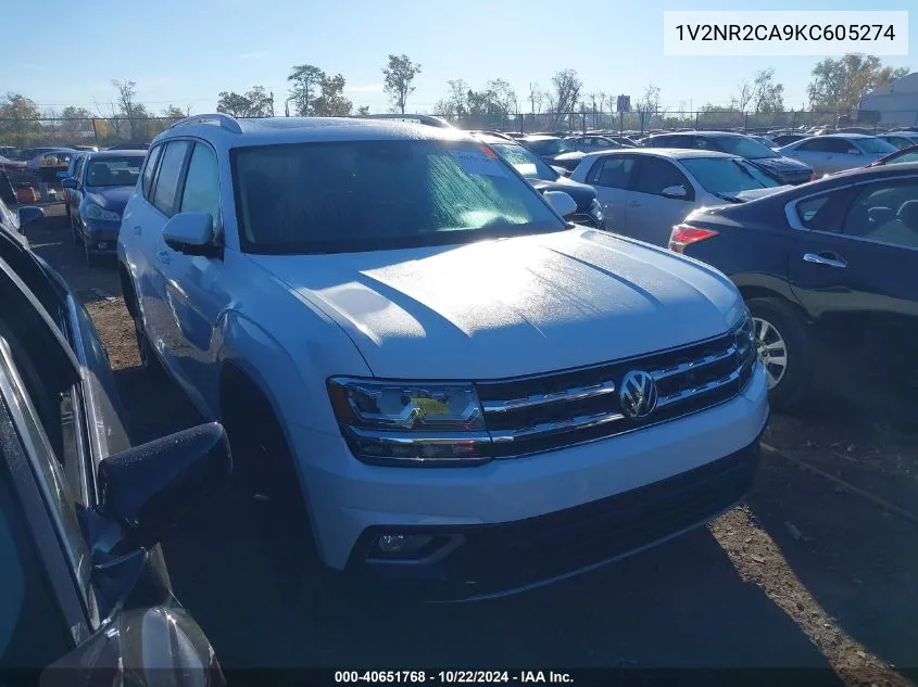 2019 Volkswagen Atlas 3.6L V6 Sel Premium VIN: 1V2NR2CA9KC605274 Lot: 40651768