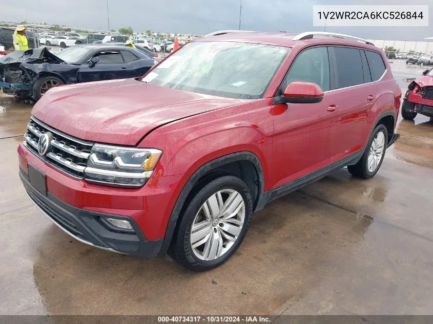 2019 Volkswagen Atlas 3.6L V6 Se W/Technology VIN: 1V2WR2CA6KC526844 Lot: 40734317