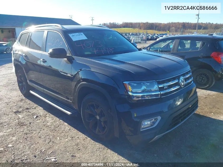 2019 Volkswagen Atlas 3.6L V6 Sel R-Line VIN: 1V2RR2CA4KC586666 Lot: 40734498