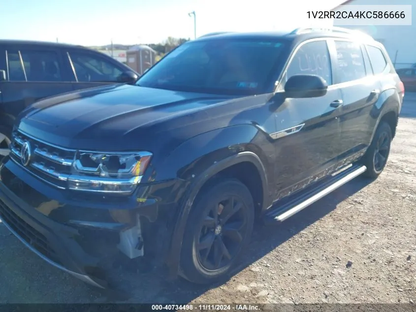 2019 Volkswagen Atlas 3.6L V6 Sel R-Line VIN: 1V2RR2CA4KC586666 Lot: 40734498