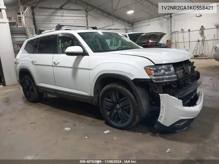 2019 Volkswagen Atlas 3.6L V6 Sel Premium VIN: 1V2NR2CA1KC558421 Lot: 40763966