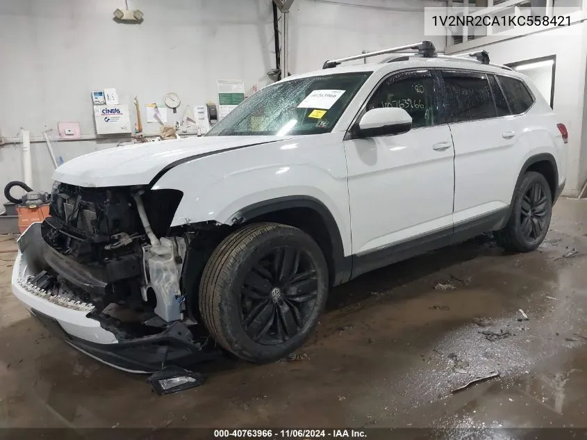 2019 Volkswagen Atlas 3.6L V6 Sel Premium VIN: 1V2NR2CA1KC558421 Lot: 40763966