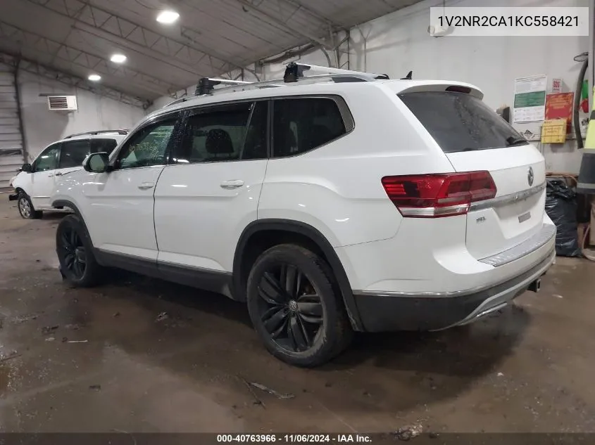 2019 Volkswagen Atlas 3.6L V6 Sel Premium VIN: 1V2NR2CA1KC558421 Lot: 40763966