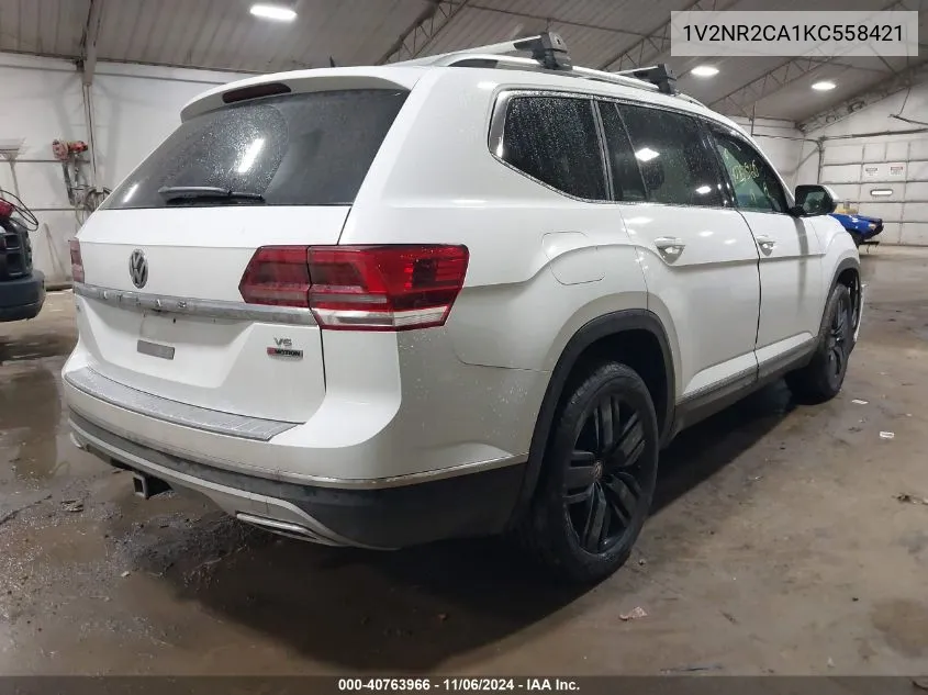 2019 Volkswagen Atlas 3.6L V6 Sel Premium VIN: 1V2NR2CA1KC558421 Lot: 40763966