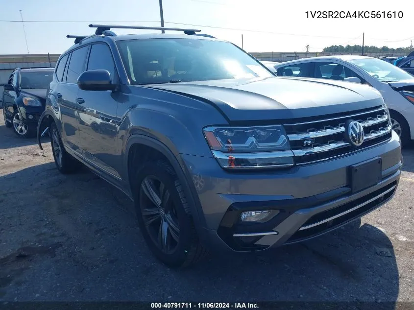 2019 Volkswagen Atlas 3.6L V6 Sel R-Line VIN: 1V2SR2CA4KC561610 Lot: 40791711