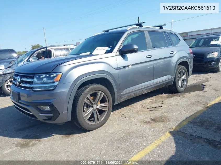 2019 Volkswagen Atlas 3.6L V6 Sel R-Line VIN: 1V2SR2CA4KC561610 Lot: 40791711