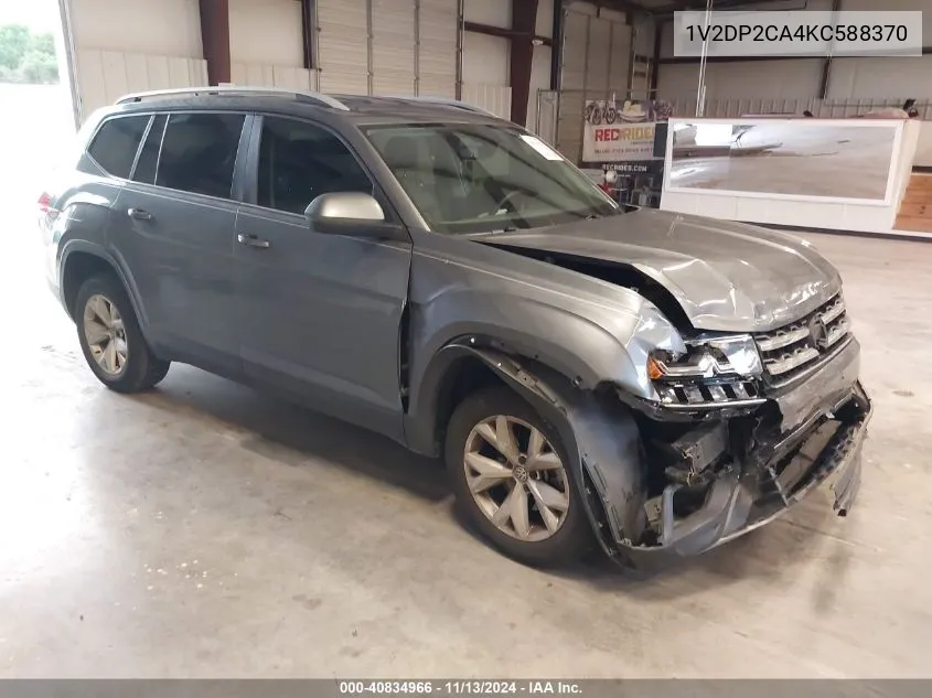 2019 Volkswagen Atlas 2.0T Se VIN: 1V2DP2CA4KC588370 Lot: 40834966