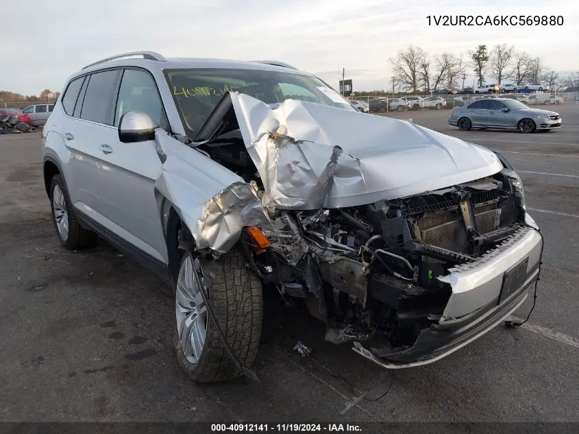 2019 Volkswagen Atlas 3.6L V6 Se W/Technology VIN: 1V2UR2CA6KC569880 Lot: 40912141