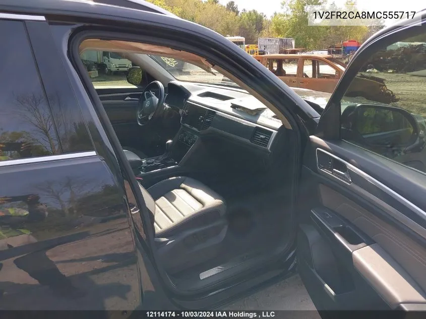 2021 Volkswagen Atlas VIN: 1V2FR2CA8MC555717 Lot: 12114174