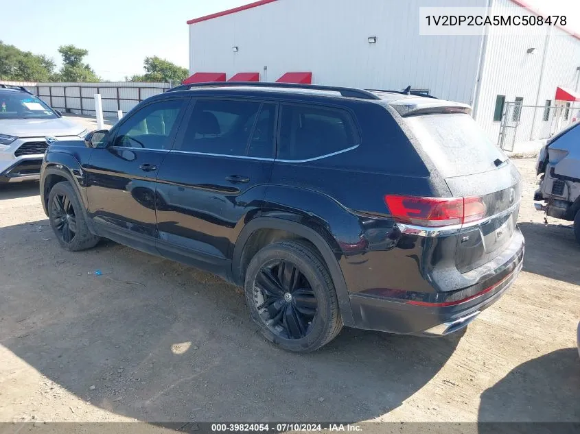 1V2DP2CA5MC508478 2021 Volkswagen Atlas 2.0T Se