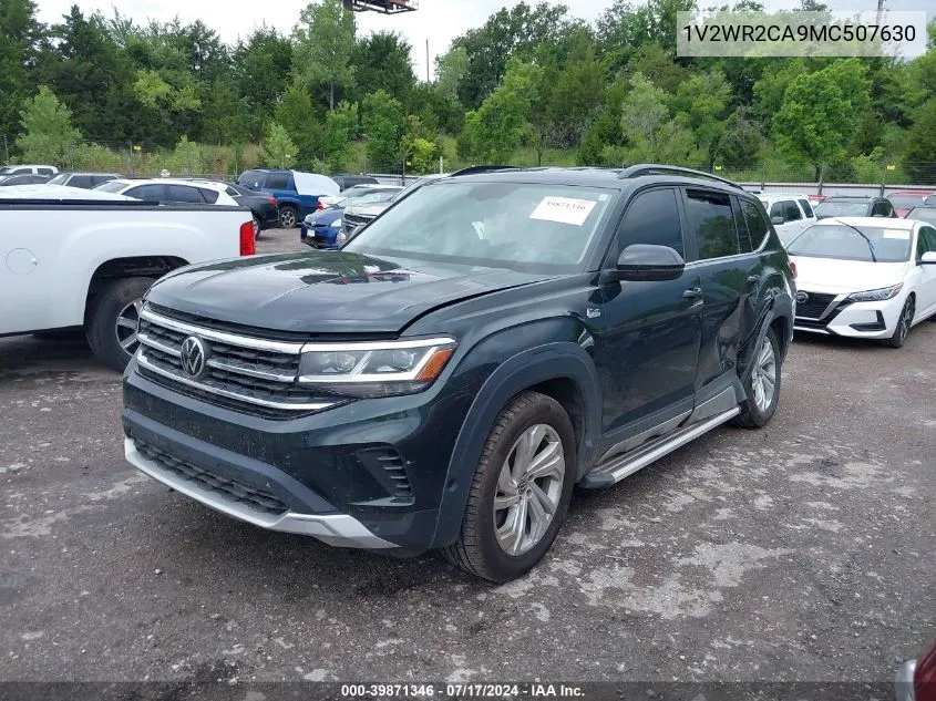 2021 Volkswagen Atlas 3.6L V6 Se W/Technology VIN: 1V2WR2CA9MC507630 Lot: 39871346