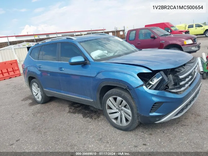 1V2BR2CA1MC500654 2021 Volkswagen Atlas 3.6L V6 Sel