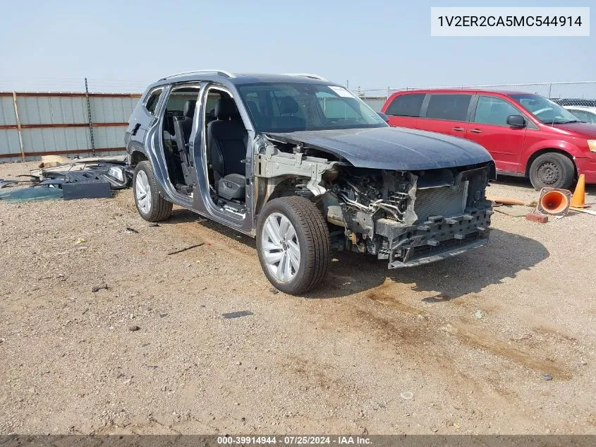 1V2ER2CA5MC544914 2021 Volkswagen Atlas 3.6L V6 Sel