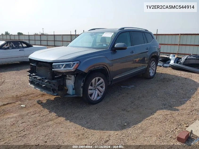 1V2ER2CA5MC544914 2021 Volkswagen Atlas 3.6L V6 Sel