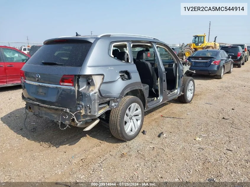 2021 Volkswagen Atlas 3.6L V6 Sel VIN: 1V2ER2CA5MC544914 Lot: 39914944