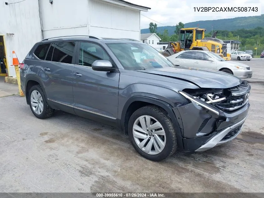 2021 Volkswagen Atlas 2.0T Sel VIN: 1V2BP2CAXMC508743 Lot: 39955610