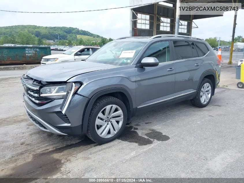 2021 Volkswagen Atlas 2.0T Sel VIN: 1V2BP2CAXMC508743 Lot: 39955610