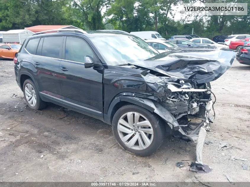 2021 Volkswagen Atlas 3.6L V6 Sel VIN: 1V2ER2CA3MC501186 Lot: 39971746