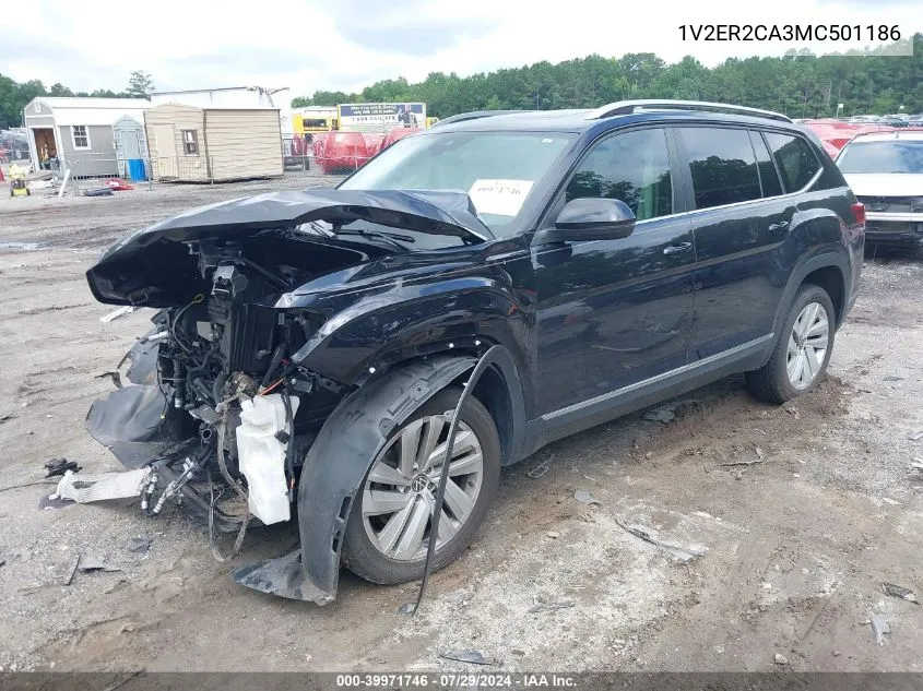 1V2ER2CA3MC501186 2021 Volkswagen Atlas 3.6L V6 Sel