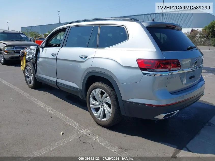 1V2HR2CA9MC589299 2021 Volkswagen Atlas 3.6L V6 Se W/Technology