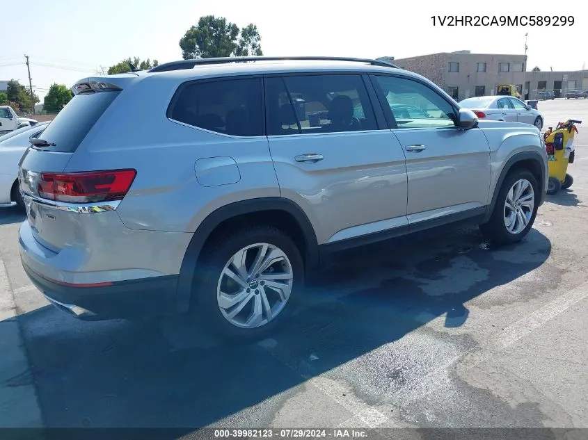 2021 Volkswagen Atlas 3.6L V6 Se W/Technology VIN: 1V2HR2CA9MC589299 Lot: 39982123