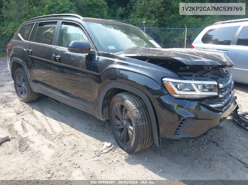 2021 Volkswagen Atlas 2.0T Se W/Technology VIN: 1V2KP2CA7MC539769 Lot: 39986491