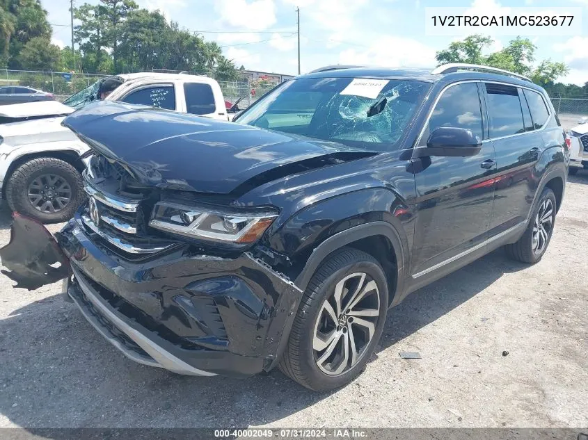 2021 Volkswagen Atlas 3.6L V6 Sel Premium VIN: 1V2TR2CA1MC523677 Lot: 40002049