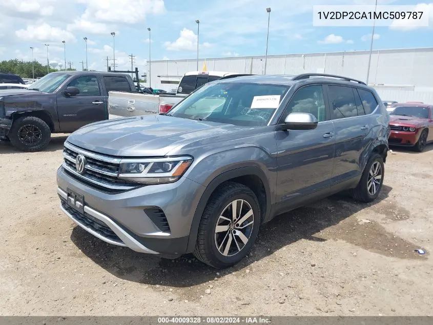 2021 Volkswagen Atlas 2.0T Se VIN: 1V2DP2CA1MC509787 Lot: 40009328