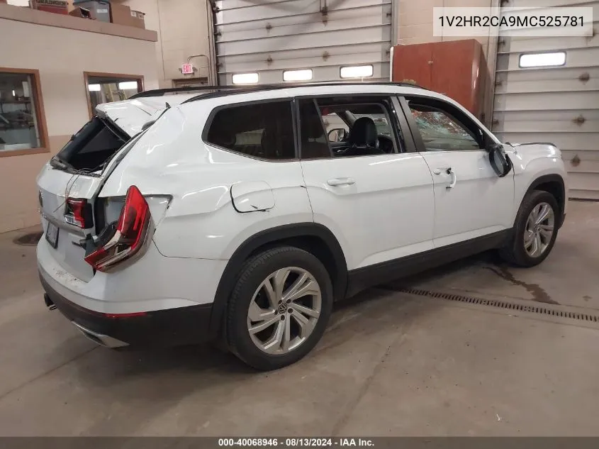 1V2HR2CA9MC525781 2021 Volkswagen Atlas 3.6L V6 Se W/Technology