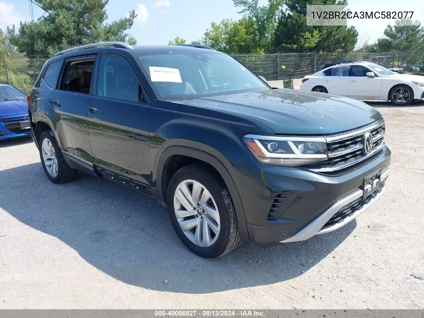 2021 Volkswagen Atlas 3.6L V6 Sel VIN: 1V2BR2CA3MC582077 Lot: 40086827