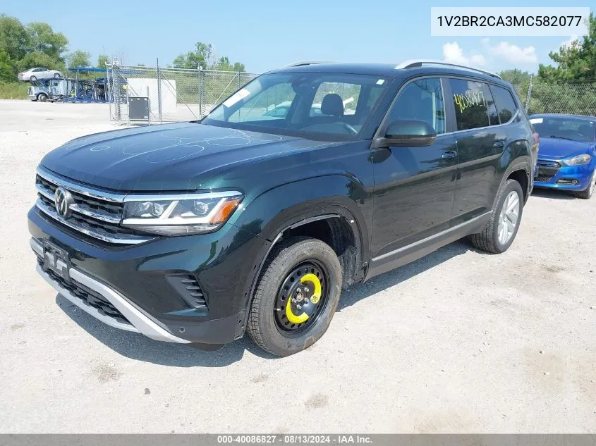 1V2BR2CA3MC582077 2021 Volkswagen Atlas 3.6L V6 Sel