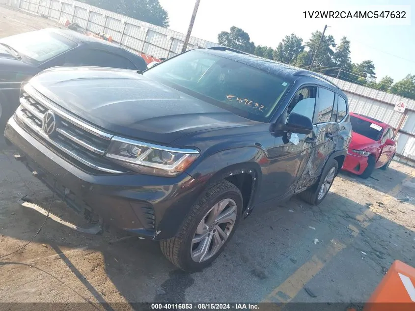 1V2WR2CA4MC547632 2021 Volkswagen Atlas 3.6L V6 Se W/Technology