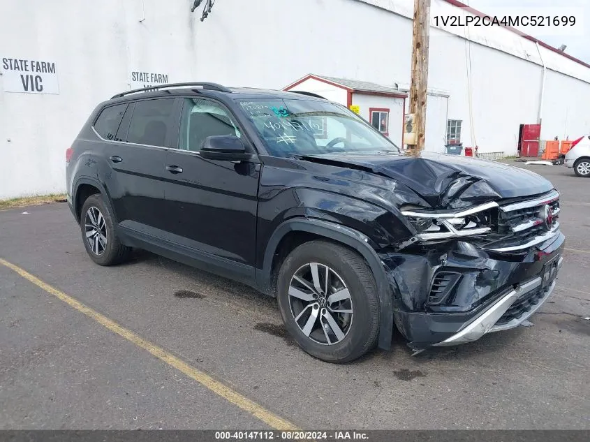 2021 Volkswagen Atlas 2.0T Se VIN: 1V2LP2CA4MC521699 Lot: 40147112