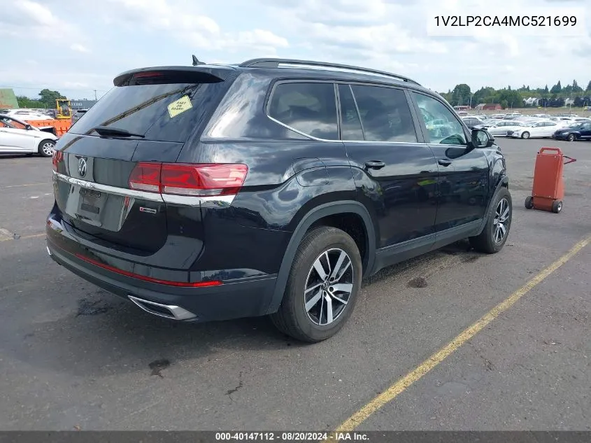 2021 Volkswagen Atlas 2.0T Se VIN: 1V2LP2CA4MC521699 Lot: 40147112